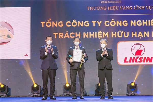 Liksin Đạt Giải Thương Hiệu Vàng Thành pHố Hồ Chí Minh Năm 2021